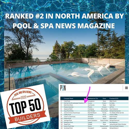 Gib-San Pools ranked 2 in North America