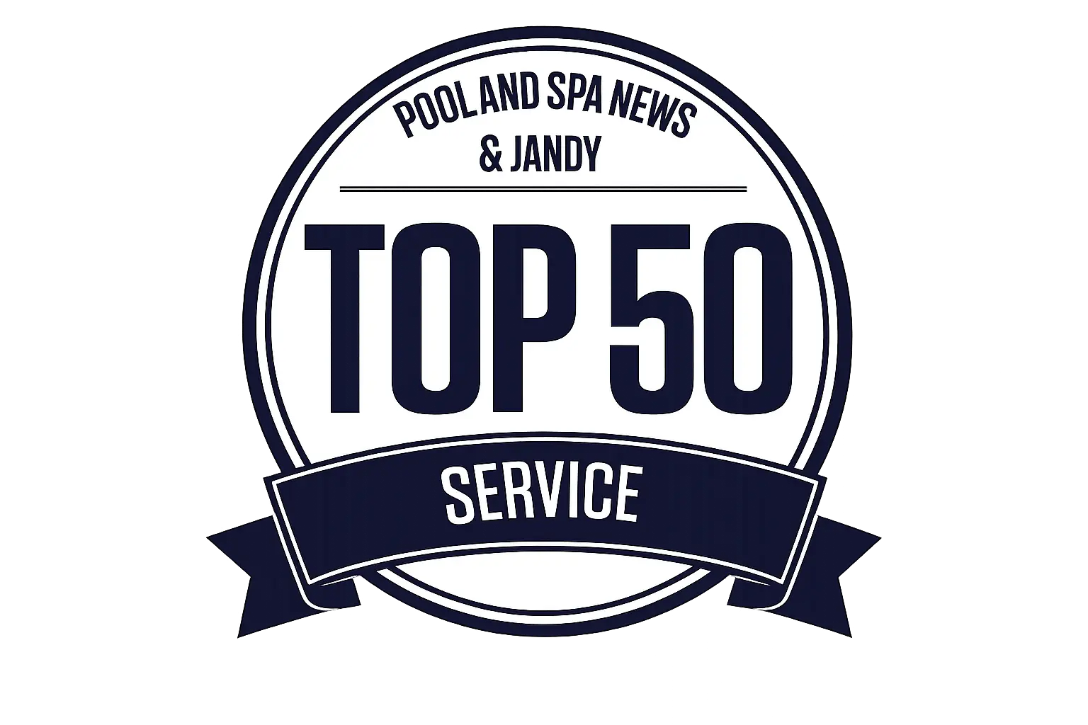 Top 50 service award badge