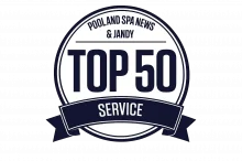 Top 50 service award badge